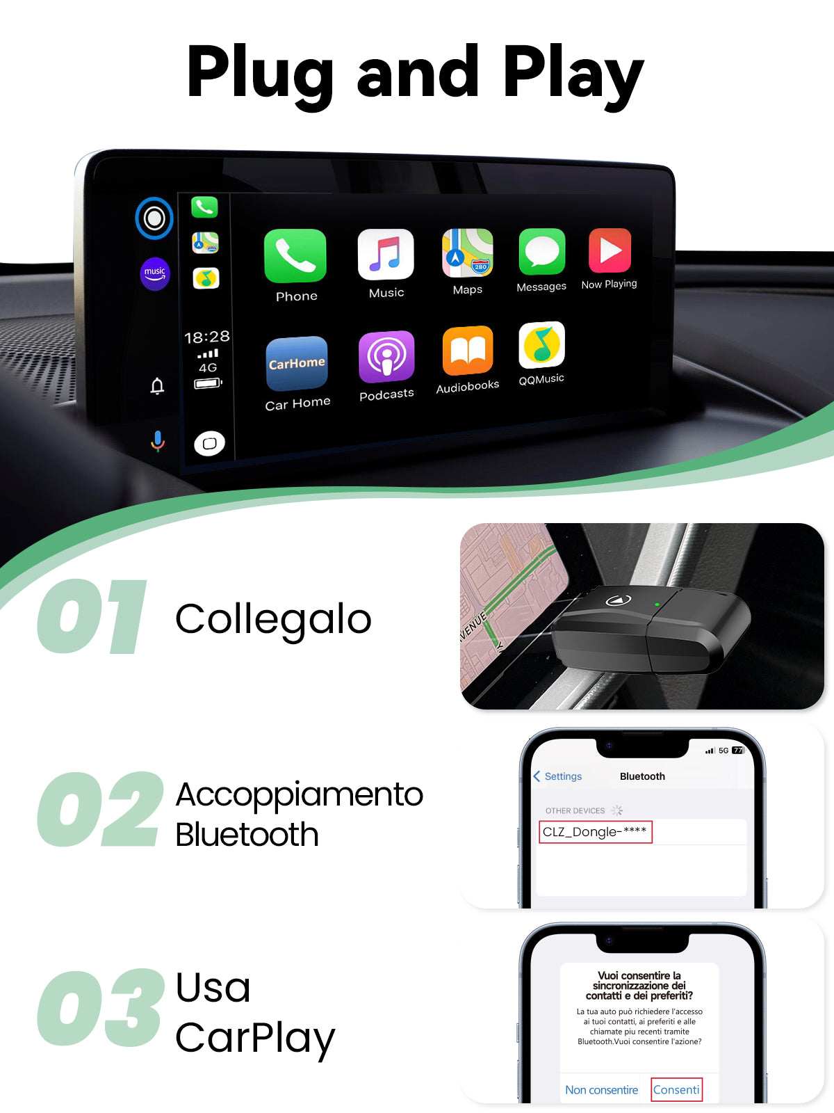 S3 Wireless CarPlay Adapter