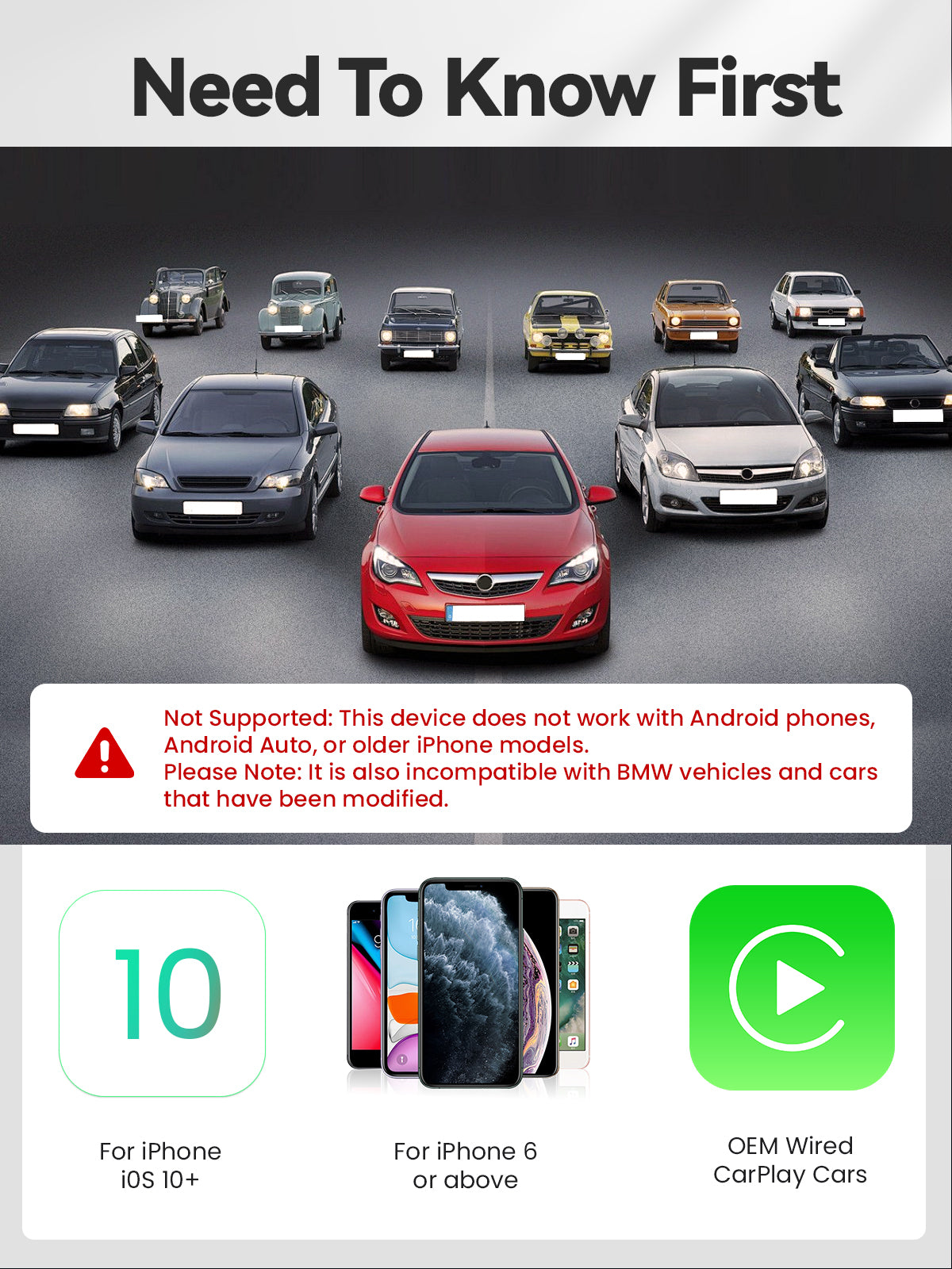 CTC1 Wireless CarPlay Adapter - Metal Shell Design