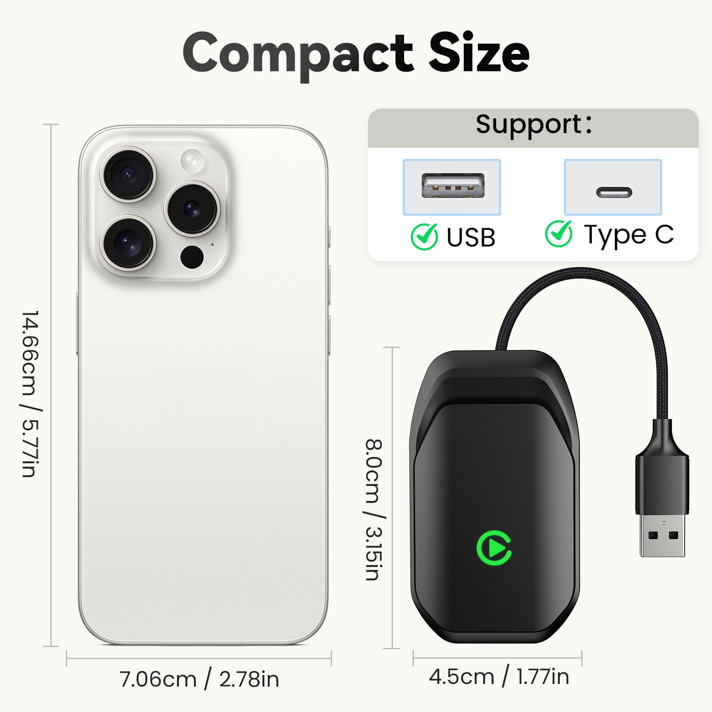 CP108 Wireless CarPlay Adapter