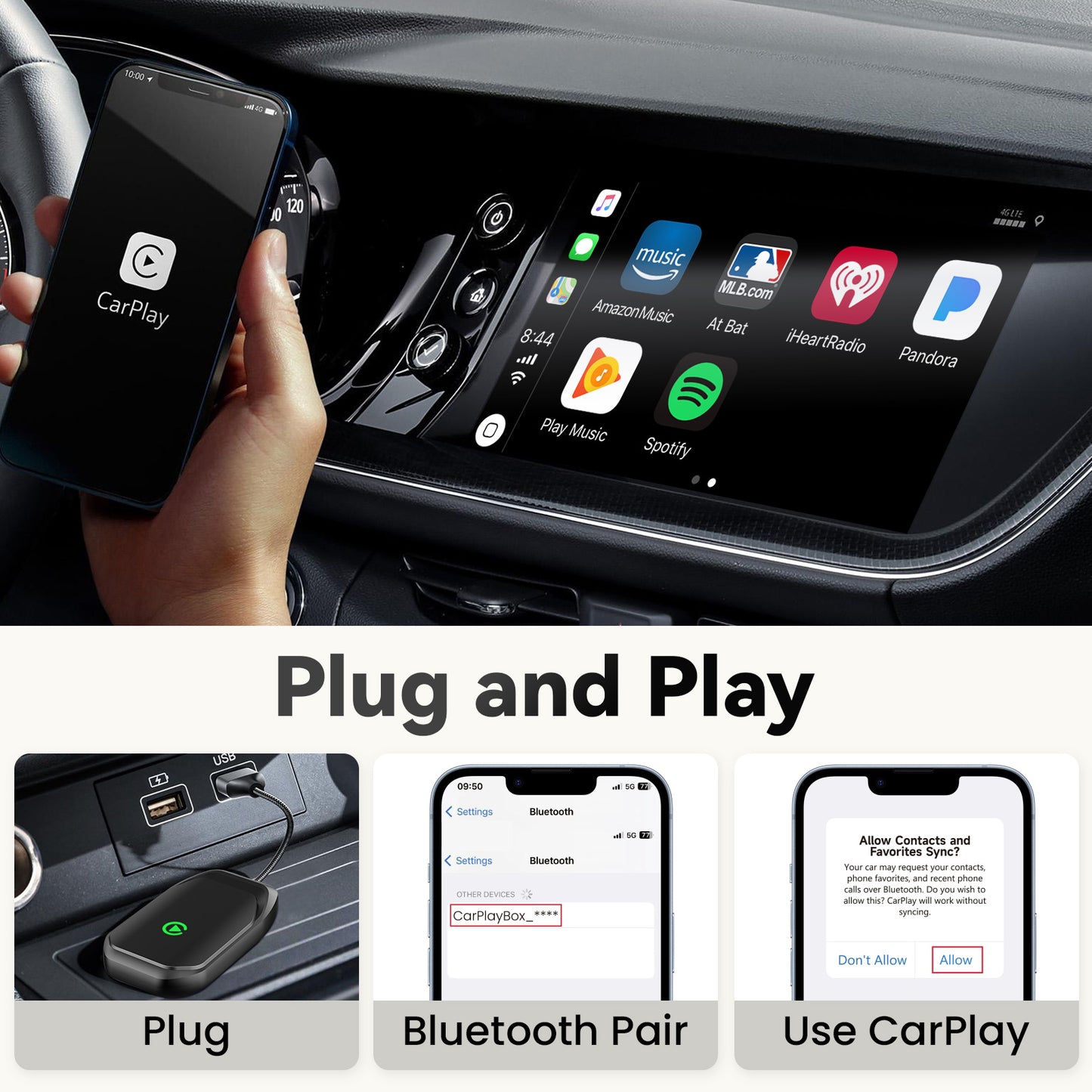 CP108 Wireless CarPlay Adapter