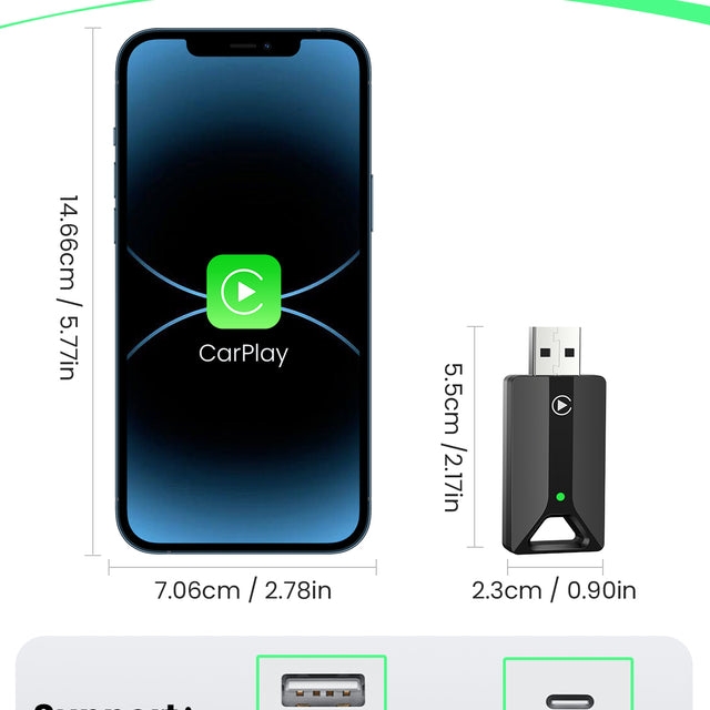 H2 Adaptador CarPlay Inalámbrico
