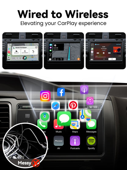 CTC1 Wireless CarPlay Adapter - Metal Shell Design