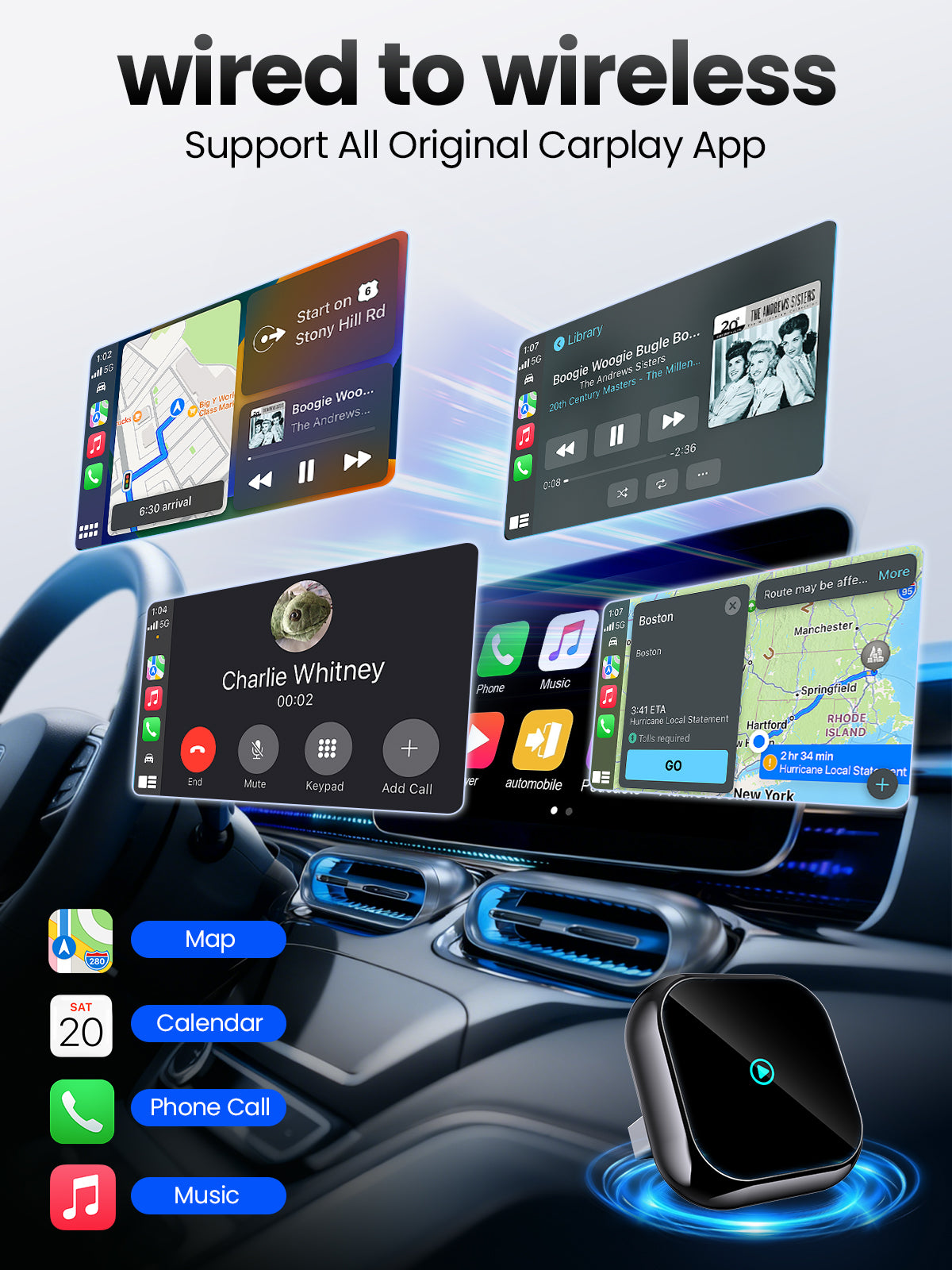 H5 Wireless CarPlay Adapter