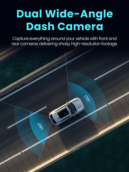 E3 1080P Full HD Dash Cam Front and Rear