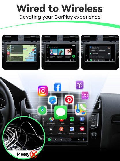 DEALAZOT H2 Wireless CarPlay Adapter