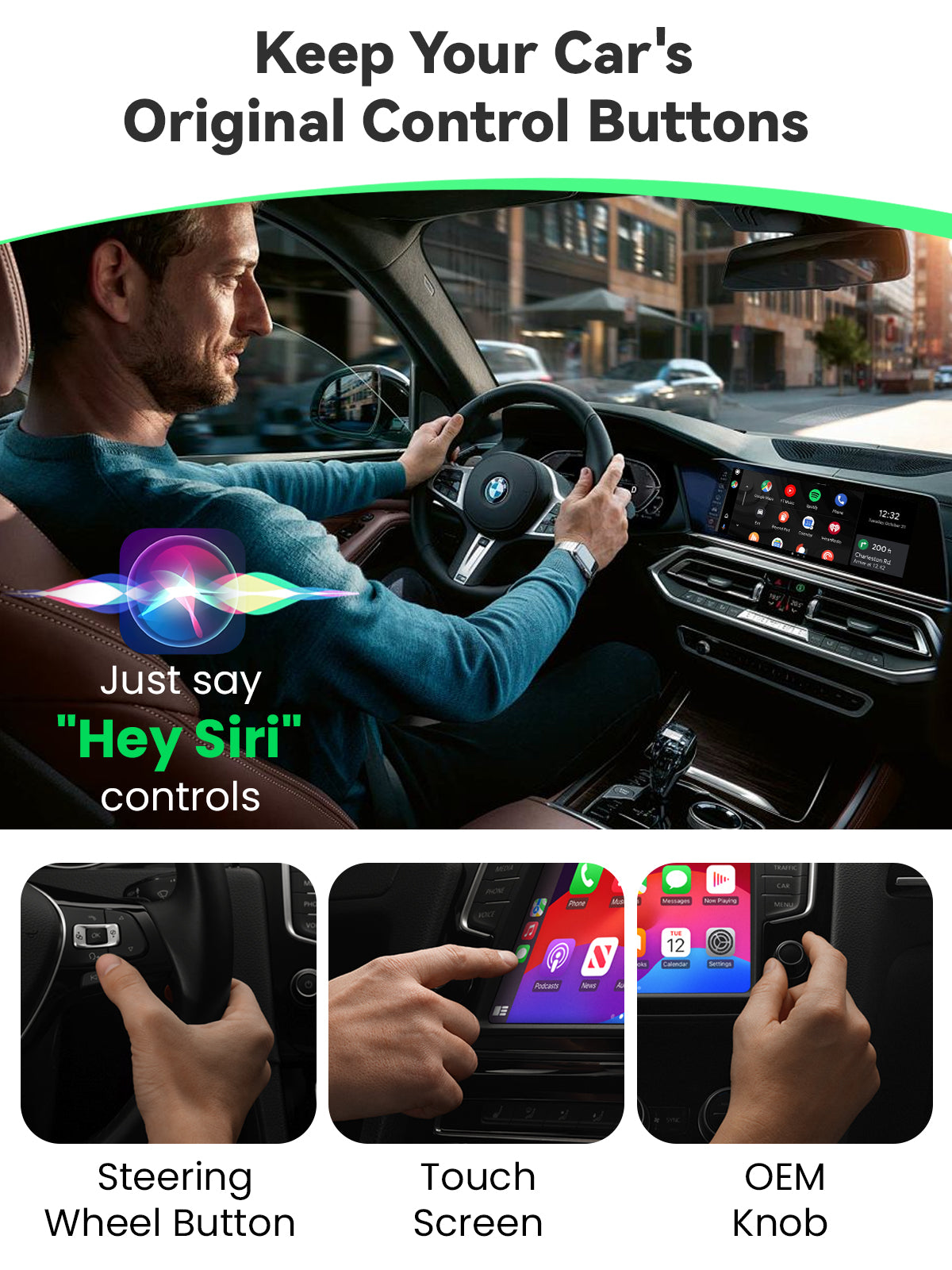 DEALAZOT H2 Wireless CarPlay Adapter