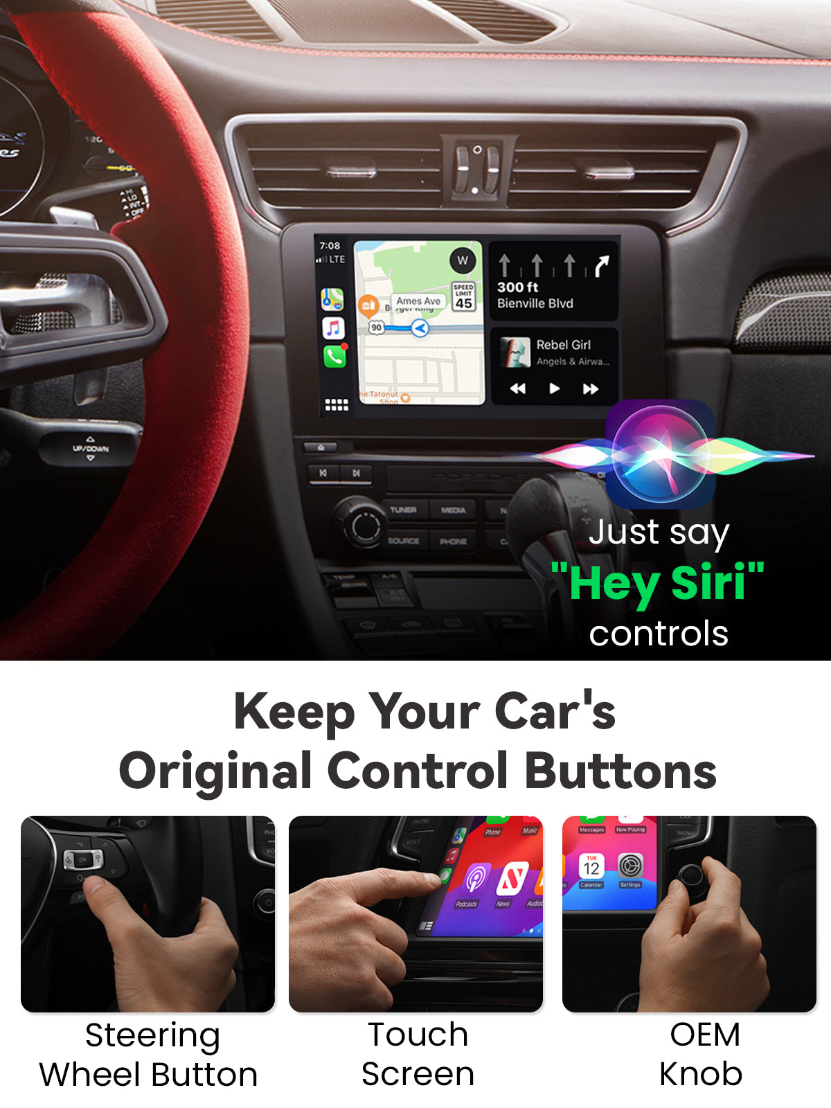 CTC1 Wireless CarPlay Adapter - Metal Shell Design