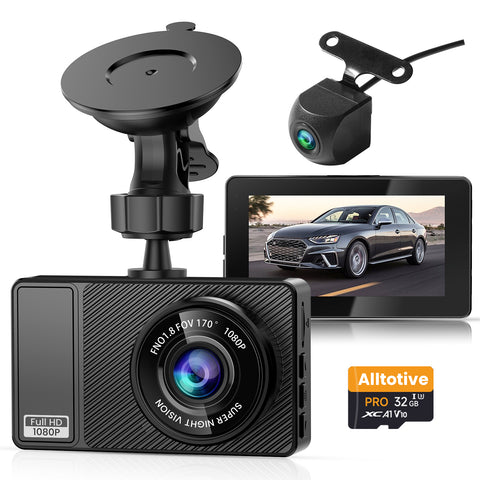 E3 1080P Full HD Dash Cam Front and Rear