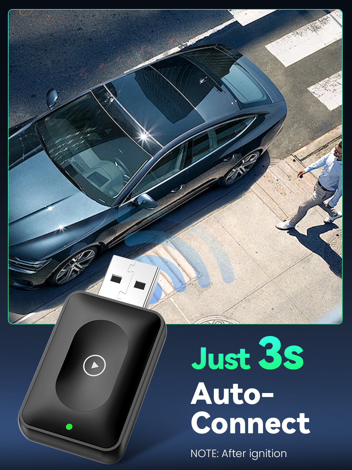 DEALAZOT H1 Wireless CarPlay Adapter
