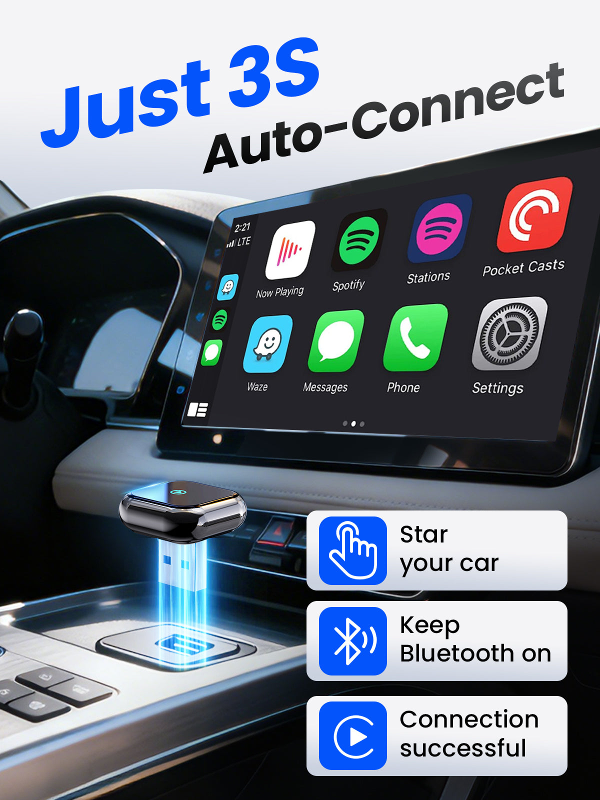 H5 Wireless CarPlay Adapter