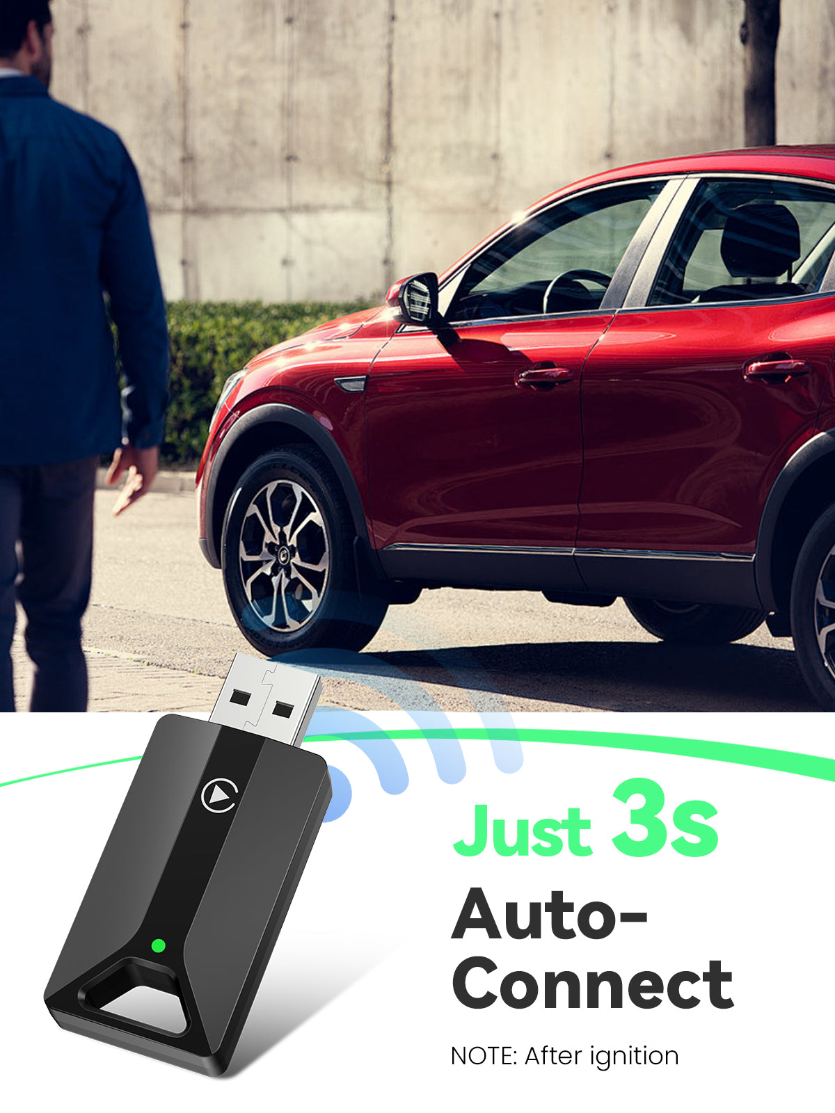 DEALAZOT H2 Wireless CarPlay Adapter