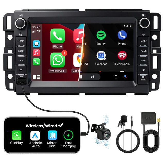 Car Stereo for Chevrolet, GMC, Buick, 7" Touchscreen, Android 15, 4GB+64GB