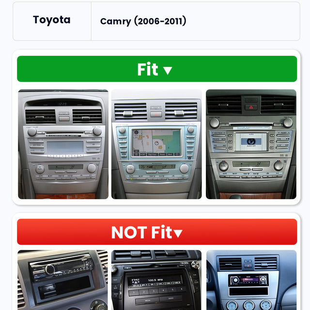 Car Stereo for Toyota Camry 2006-2011, 7" Touchscreen, Android 15, 4GB+64GB