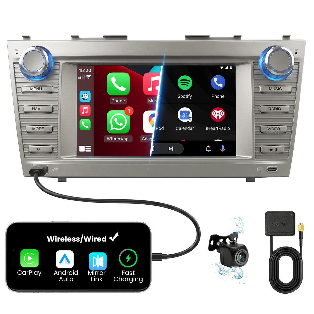 Car Stereo for Toyota Camry 2006-2011, 7