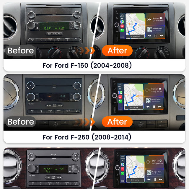 Car Stereo for Ford, Lincoln, Mercury, 7" Touchscreen, Android 15, 4GB+64GB