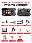 Car Stereo with Apple CarPlay & Android Auto for Volkswagen, Skoda & SEAT (Model: 7773A-BQ20-VSS)