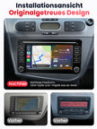 Car Stereo with Apple CarPlay & Android Auto for 2005-2012 SEAT Leon (Model: 7773B-LEON-BQ20-SEAT)
