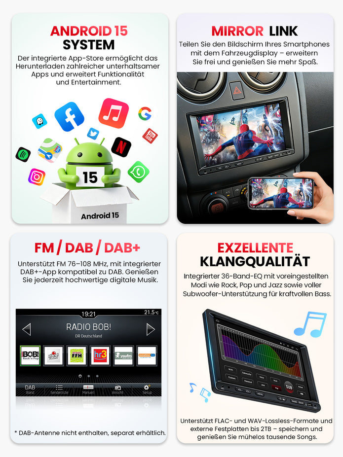 Car Stereo with Apple CarPlay & Android Auto for Nissan Qashqai (Model: 7780B-BQ20-NISSAN-QASHQAI)