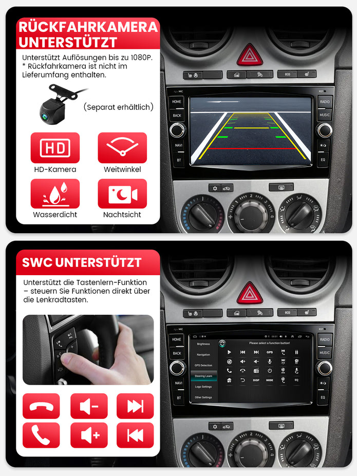 Car Stereo with Apple CarPlay & Android Auto for 2000-2015 Opel, Vauxhall (Model: 7784A-BQ20-OPEL)