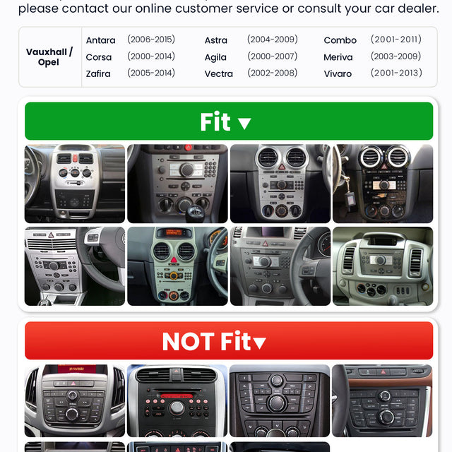Car Stereo with Apple CarPlay & Android Auto for 2000-2015 Opel, Vauxhall (Model: 7784C-BQ20-OPEL)