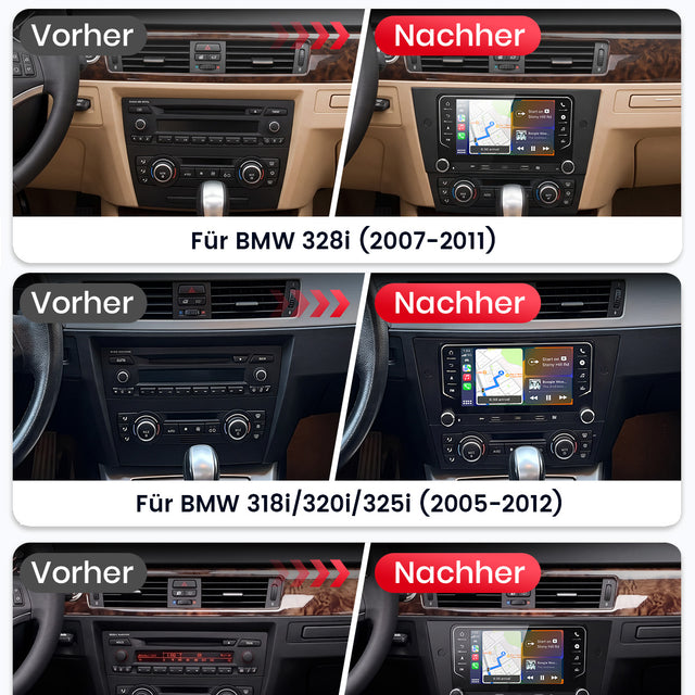 Car Stereo for BMW 3 Series, 7" Touchscreen, Android 15, 4GB+64GB