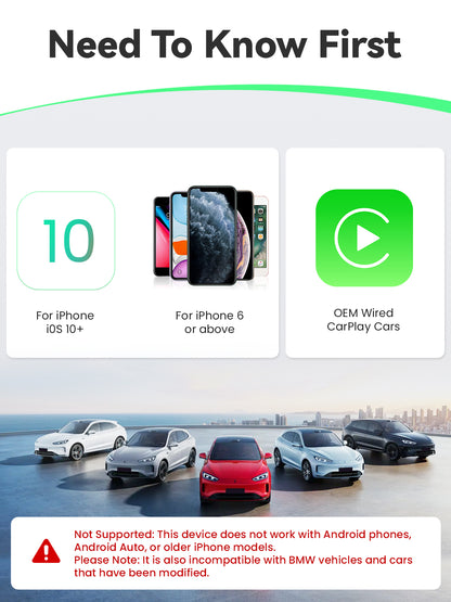 DEALAZOT H2 Wireless CarPlay Adapter