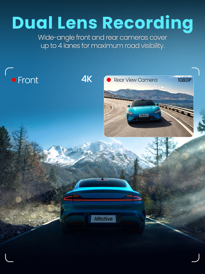 E3 1080P Full HD Dash Cam Front and Rear