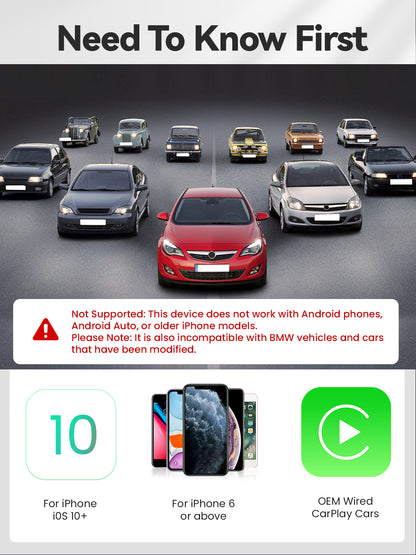 CTC1 Wireless CarPlay Adapter - Metal Shell Design