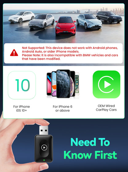 DEALAZOT H1 Wireless CarPlay Adapter