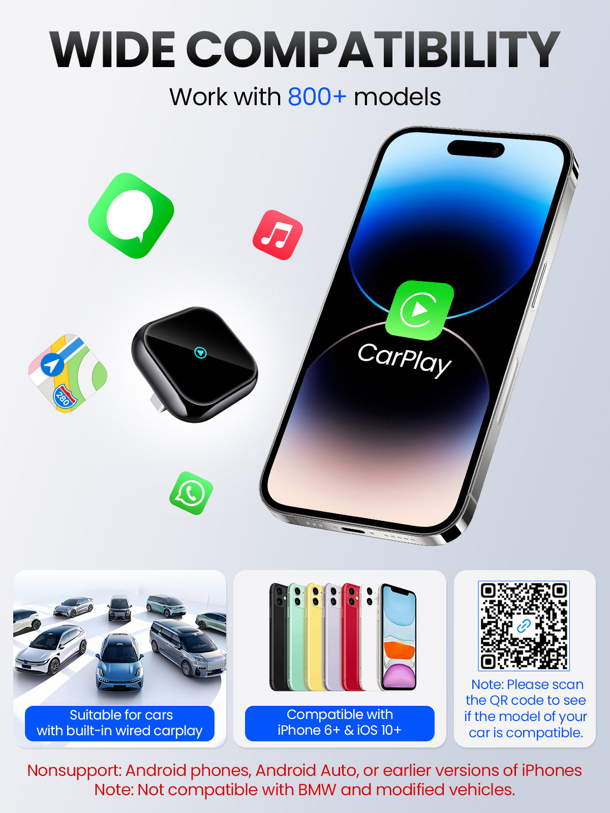 H5 Wireless CarPlay Adapter