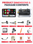 Car Stereo with Apple CarPlay & Android Auto for Volkswagen, Skoda & SEAT (Model: 9025-BQ20-VSS)