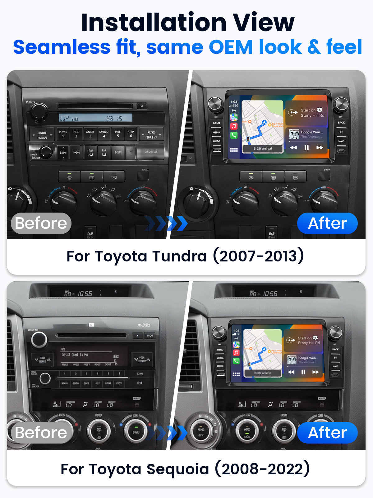 Car Stereo for Toyota Sequoia, Tundra, 9