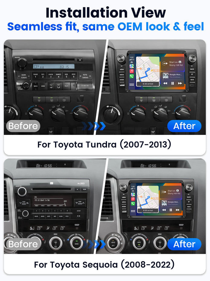 Car Stereo for Toyota Sequoia, Tundra, 9