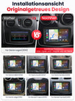 Car Stereo with Apple CarPlay & Android Auto for 2012-2021 Dacia (Model: CF7730-BQ20-DACIA)