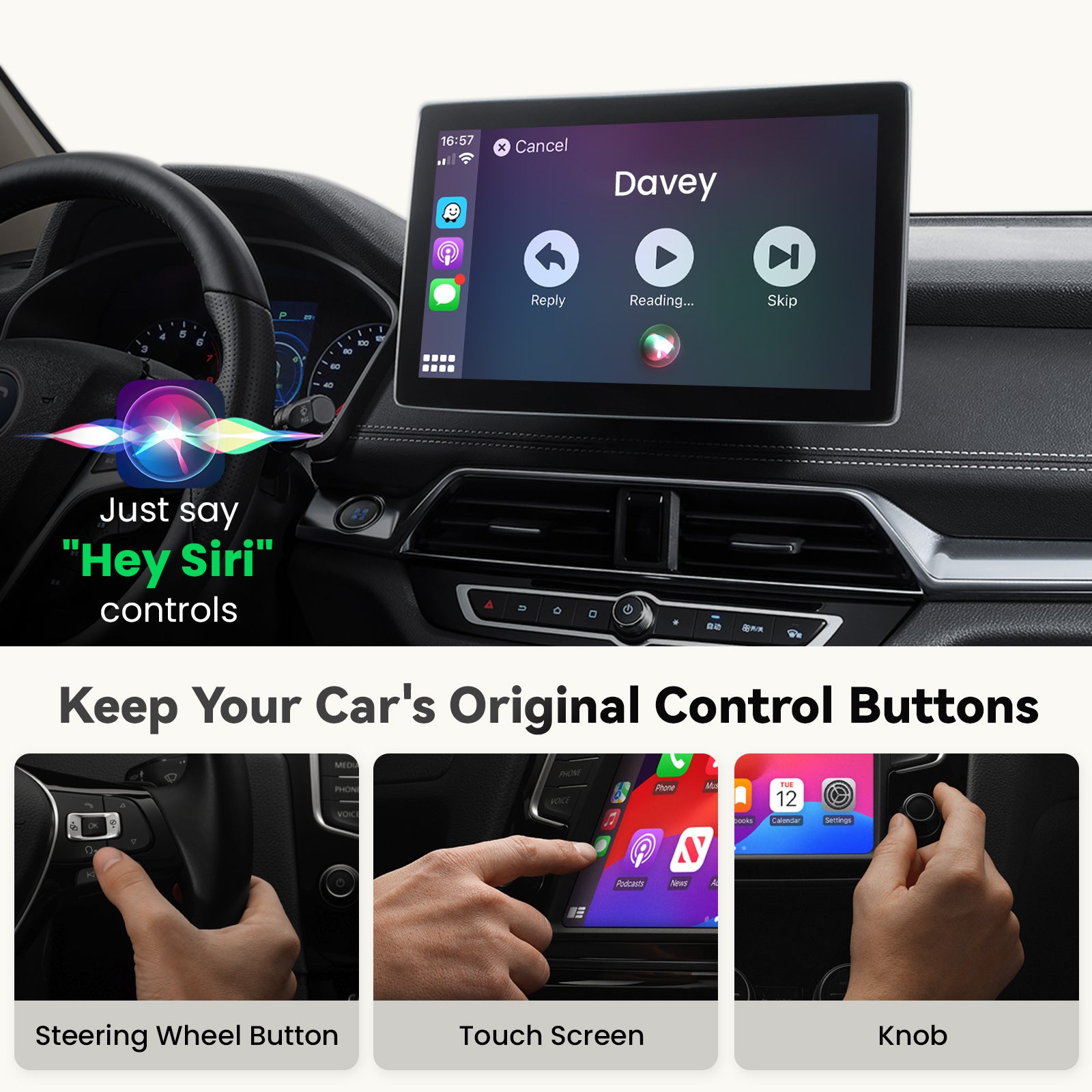 T2 Adaptateur CarPlay Sans Fil