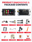 Car Stereo with Apple CarPlay & Android Auto for 2005-2013 Ford (Model: G7230-BQ20-FORD)