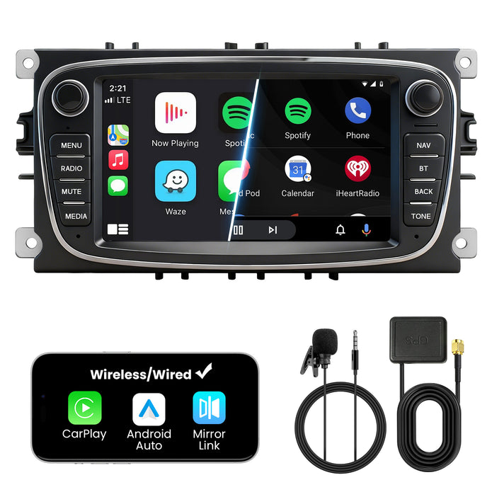Car Stereo with Apple CarPlay & Android Auto for 2005-2013 Ford (Model: G7230-BQ20-FORD)