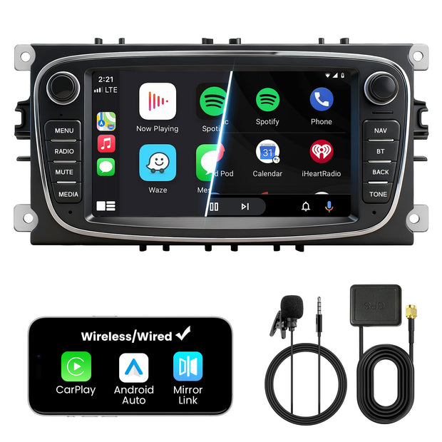 Car Stereo with Apple CarPlay & Android Auto for 2005-2013 Ford (Model: G7230-BQ20-FORD)