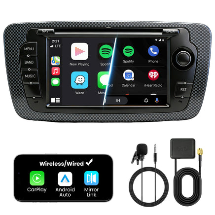 Car Stereo with Apple CarPlay & Android Auto for 2008-2013 SEAT Ibiza (Model: IBIZA-BQ20-SEAT)
