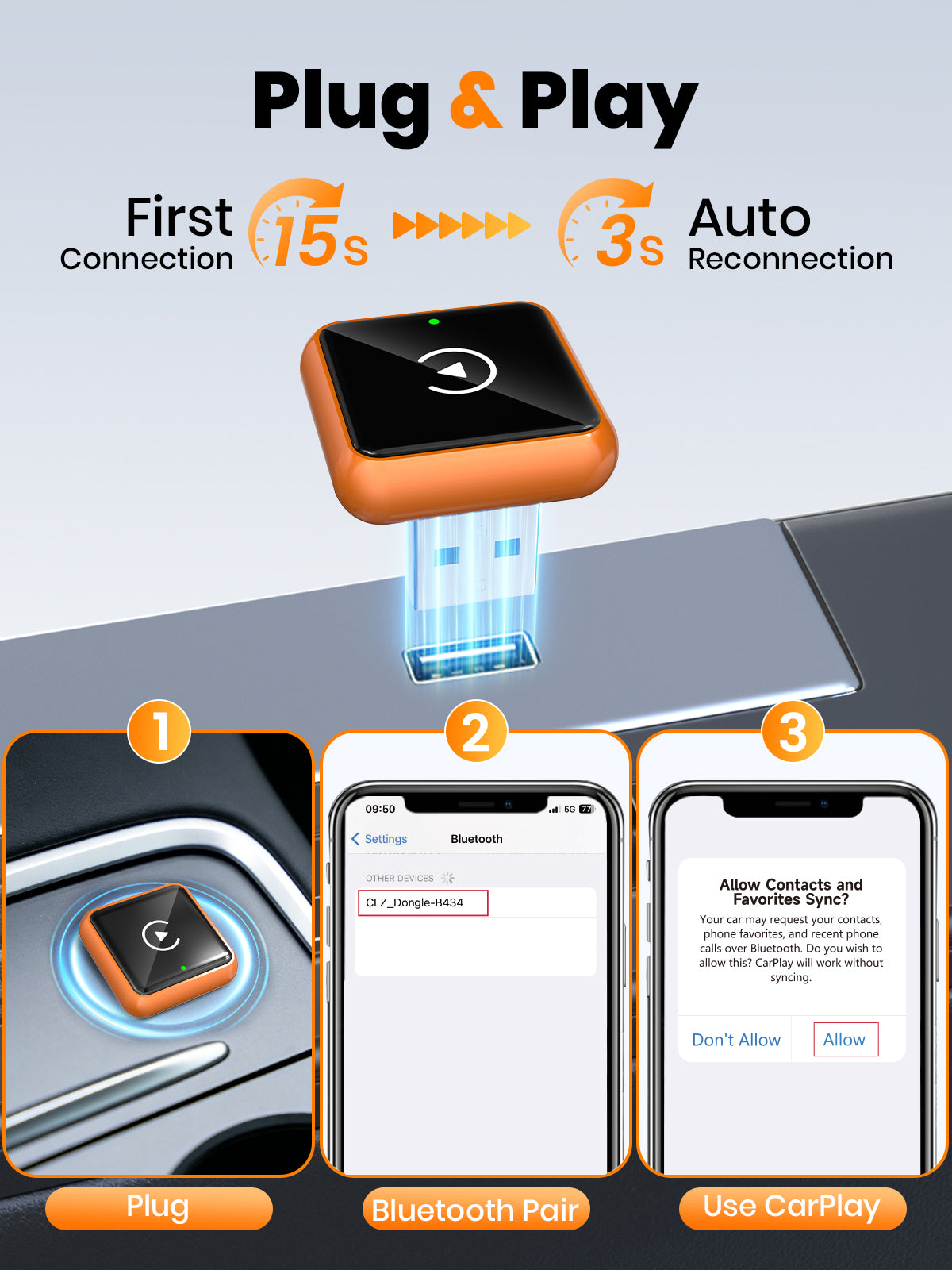 W2 Wireless CarPlay Adapter