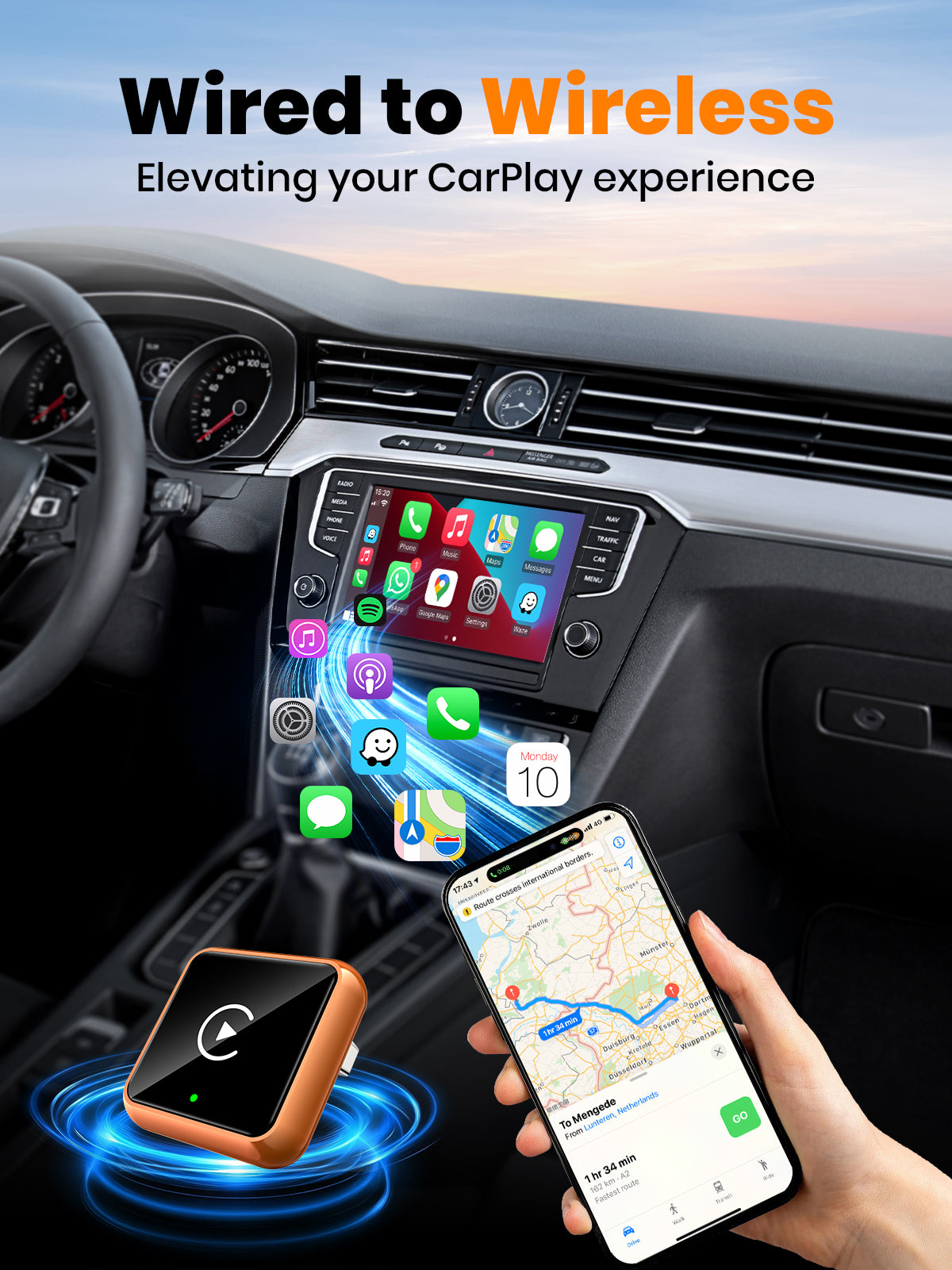 W2 Wireless CarPlay Adapter