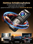 X3 4K+1080P Dash Cam Front and Rear, 5G WiFi, Metallic Gold