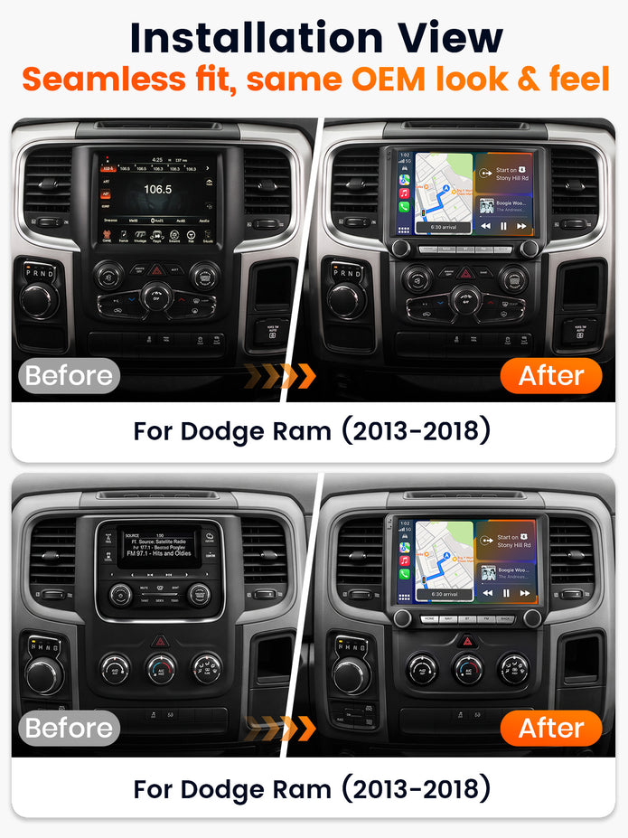 Car Stereo for Dodge Ram 2013-2018, 9