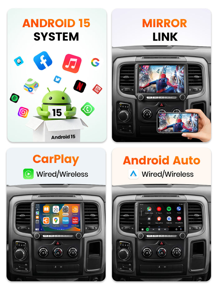 Car Stereo for Dodge Ram 2013-2018, 9
