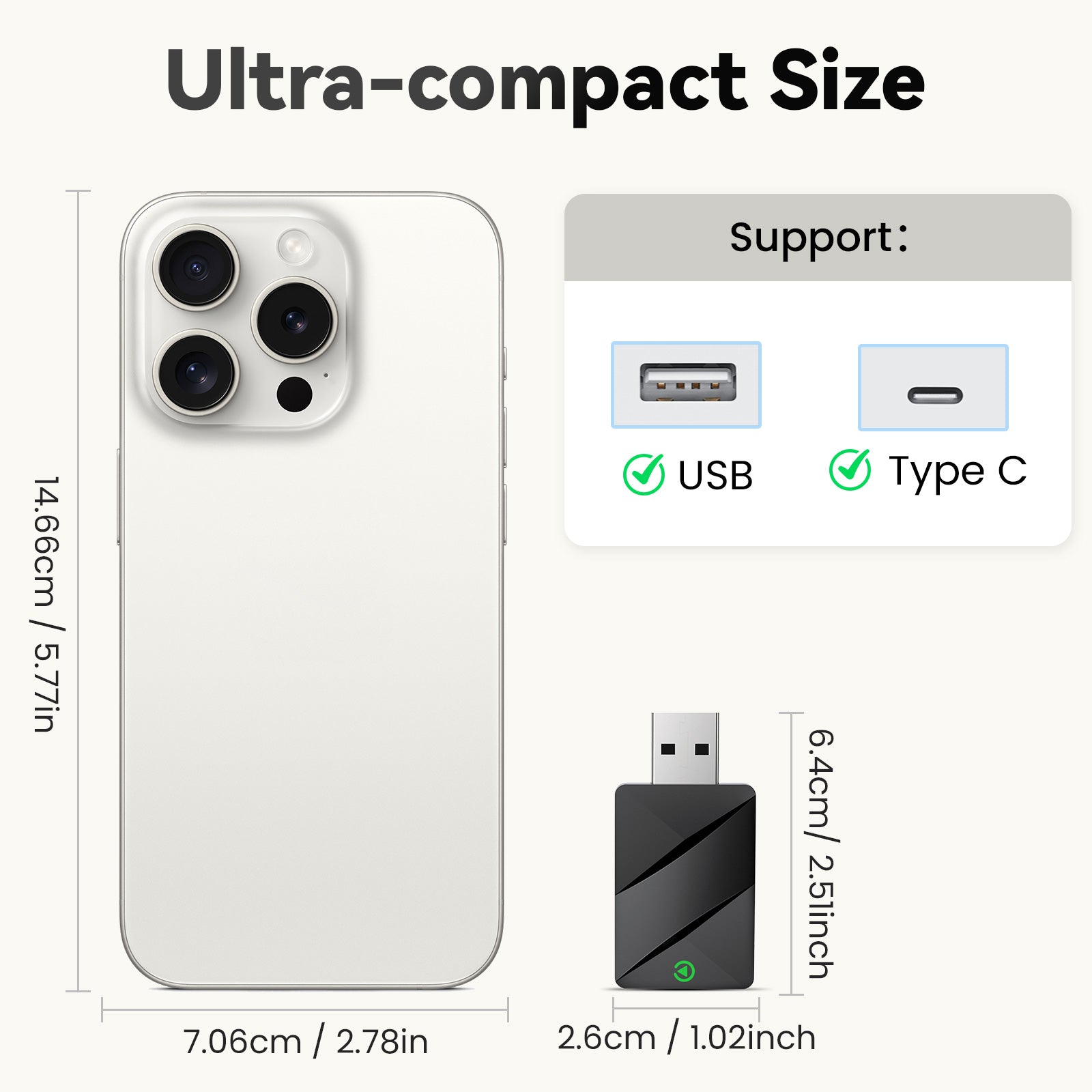 T1 Adaptateur CarPlay Sans Fil