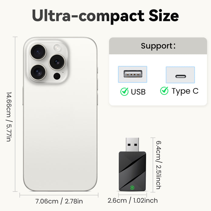 T1 Adaptateur CarPlay Sans Fil