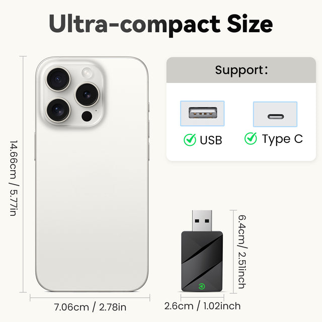 T1 Adaptador CarPlay Inalámbrico