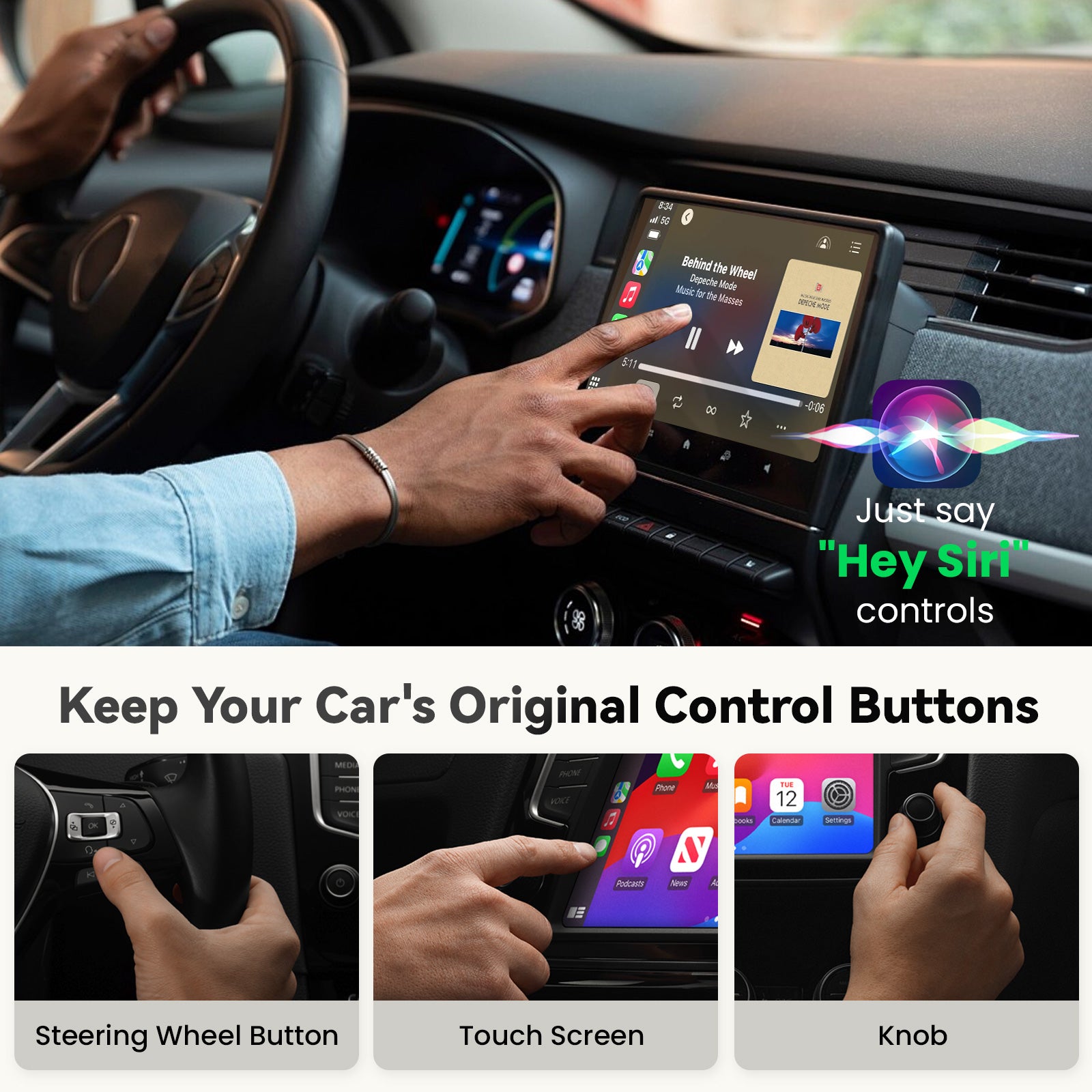 T1 Adaptateur CarPlay Sans Fil