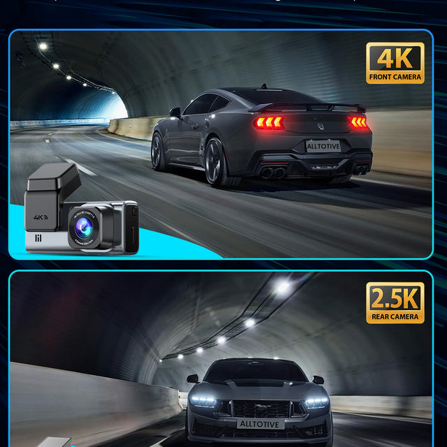 R5 Pro Dash Cam 4K + 2.5K con WiFi 5G y GPS